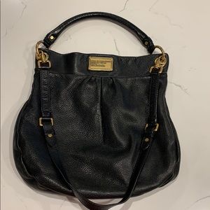 Marc by Marc Jacobs black leather hobo hillier bag